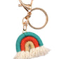 Assorted 4-Pack Rainbow Fringe Keychain