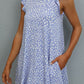 Butterfly Sleeve Round Neck Dress