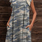Butterfly Sleeve Round Neck Dress