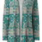 Printed Long Sleeve Cardigan