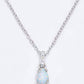 Opal Pendant 925 Sterling Silver Chain-Link Necklace