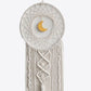 Bohemian Hand-Woven Moon Macrame Wall Hanging