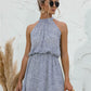 Floral Tied Sleeveless Mini Dress
