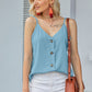 Buttoned V-Neck Cami