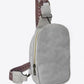 Adjustable Strap PU Leather Sling Bag