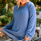 Plus Size Side Slit Sweatshirt