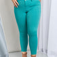 Hyper-Stretch Mid-Rise Skinny Jeans | Sea Green