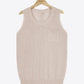 Buttoned Pocket Knit Tank