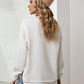 Side Slit Drop Shoulder Sweatshirt