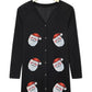 Sequin Santa Button Up Long Sleeve Cardigan