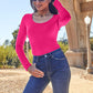 Basic Bae Full Size Round Neck Long Sleeve Bodysuit