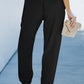 Wide Waistband Pocketed Joggers