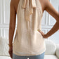 Swiss Dot Grecian Neck Tank