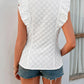 Collared Neck Buttoned Sleeveless Tank Top