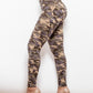 Full Size Camouflage Buttoned Leggings