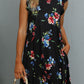 Butterfly Sleeve Round Neck Dress