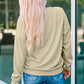 MAMA Leopard Graphic Drop Shoulder Sweatshirt