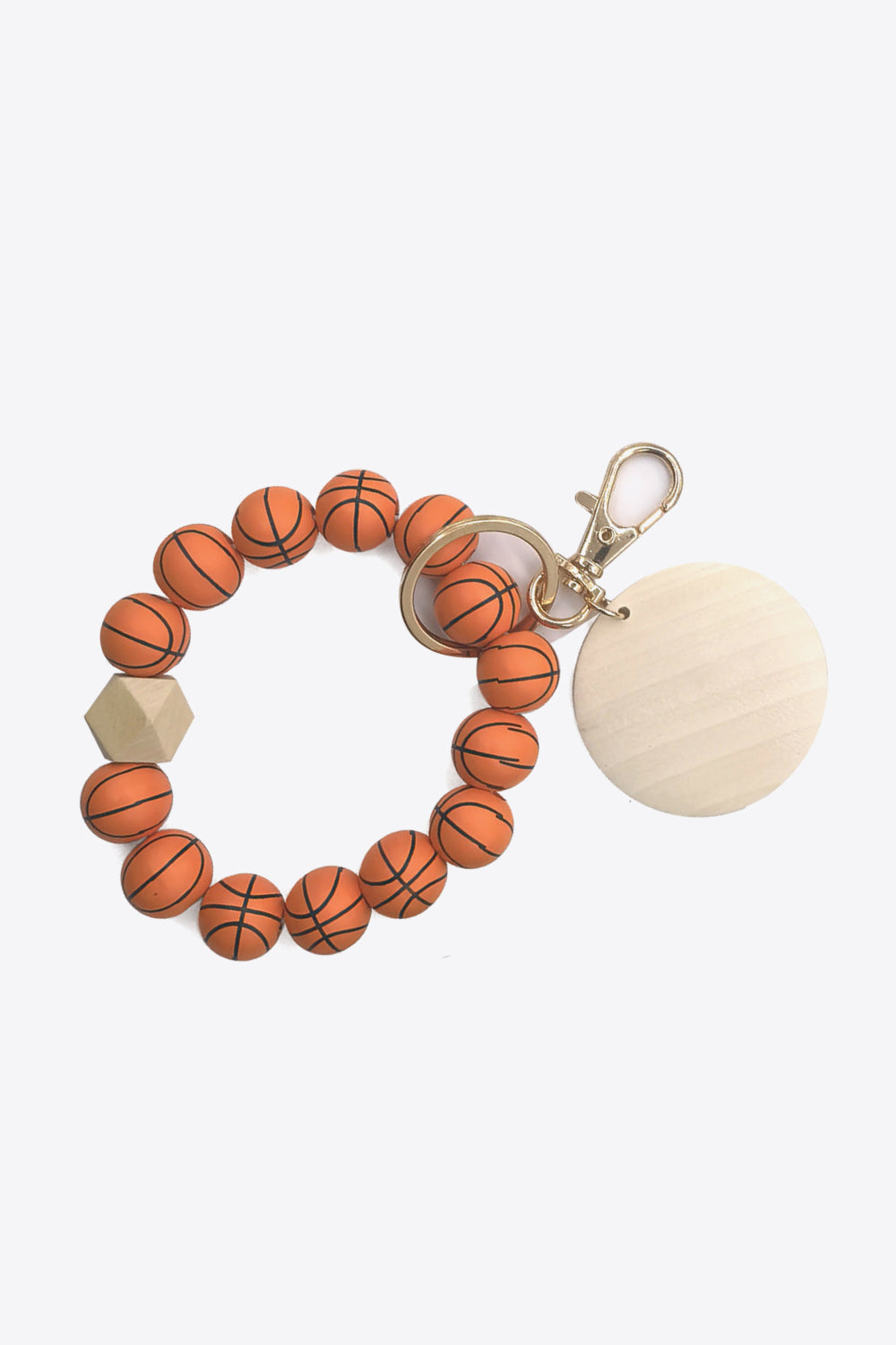 4-Pack Wristlet Wooden Bead Key Chain