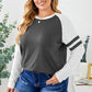 Plus Size Striped Raglan Sleeve T-Shirt