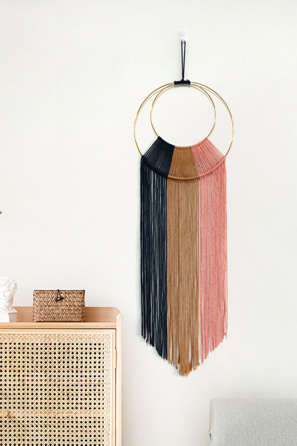 Hoop Fringe Macrame Wall Hanging