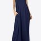 Spaghetti Strap V-Neck Pocket Maxi Dress