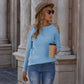 Pearl Patchwork Cold Shoulder Sweater
