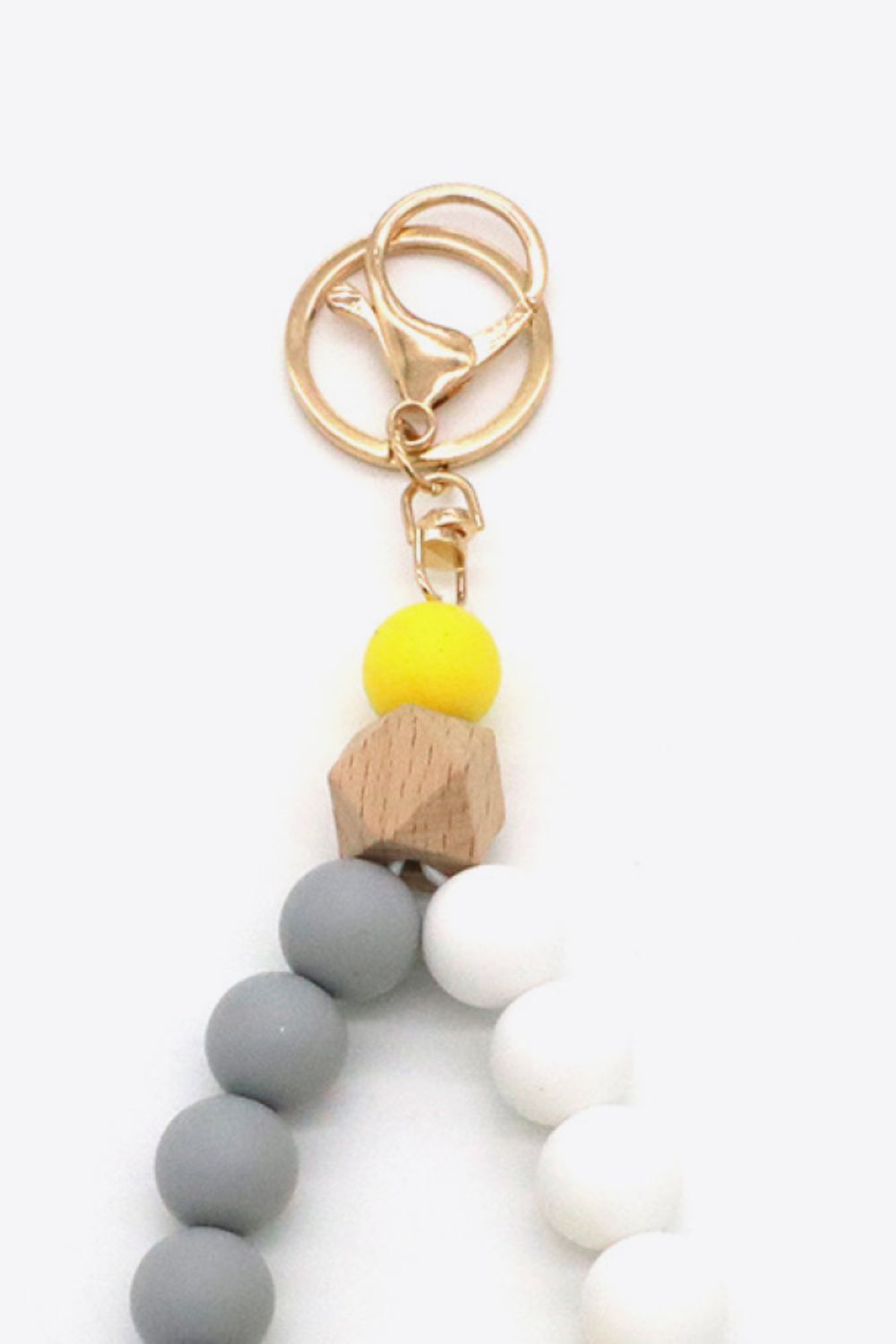 Multicolored Beaded Keychain