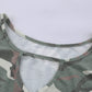 Camouflage Print Cutout Hem Detail Tank