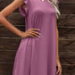 Butterfly Sleeve Round Neck Dress