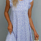 Butterfly Sleeve Round Neck Dress