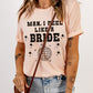 Graphic Cuffed Sleeve Round Neck T-Shirt