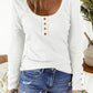 Button Front Scoop Neck Top