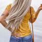 Yellow Lace Crochet Top